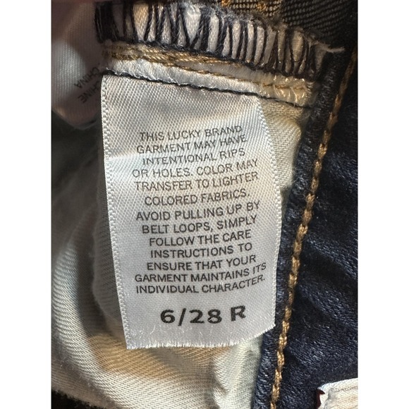 Lucky Brand Hayden Skinny Jeans Womens 6 Medium Wash Denim Stretch Mid Rise - Picture 13 of 16